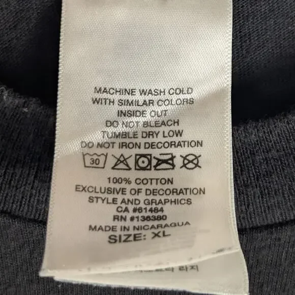 Harley-Davidson XL T-Shirt Mens Black Cycle World Athens GA Front Back Biker - Picture 4 of 4